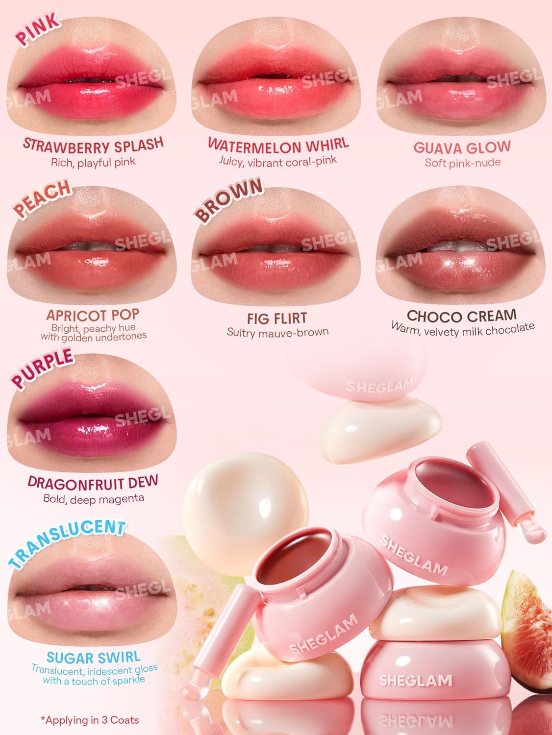 Hydra Jelly Pocket Lip Jam - Hydrating Lip Gloss for Moisture | Sugar Swirl Flavor