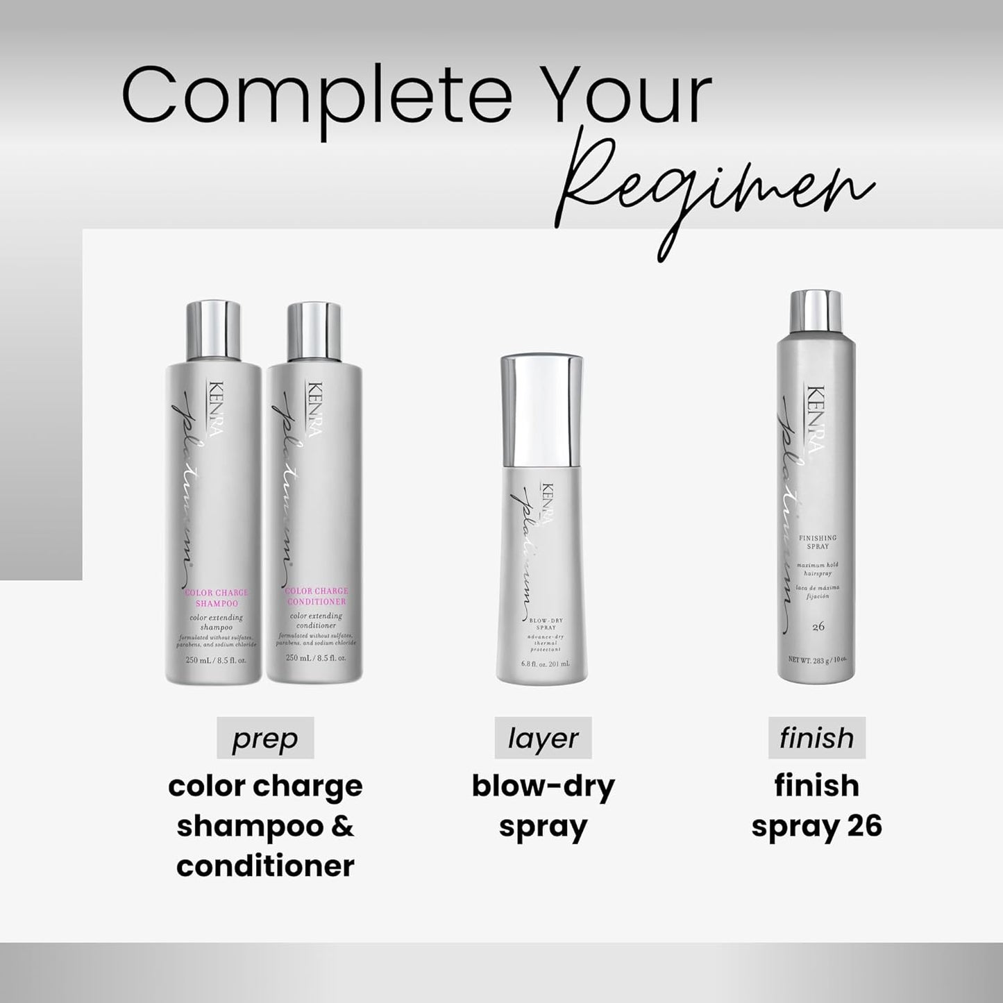Kenra Professional Platinum Finishing Spray 26 - Maximum Hold Hairspray | Fast-Drying, Humidity-Resistant, All-Day Style Retention | Ideal for All Hair Types