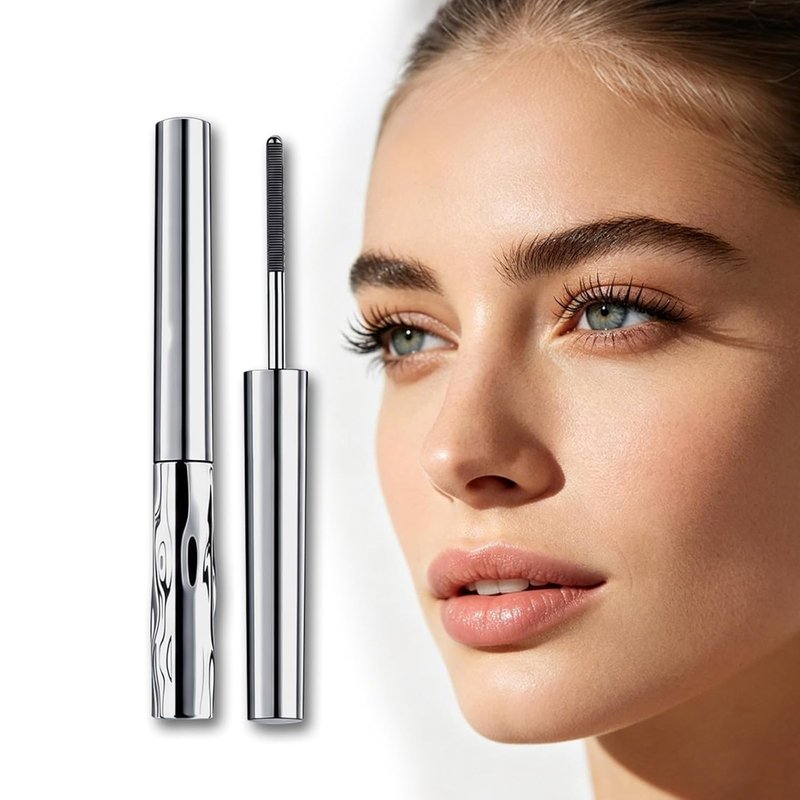 Iron Wand Mascara - 5D Curling Waterproof Formula for Volume & Length | Smudge-Proof Black Mascara