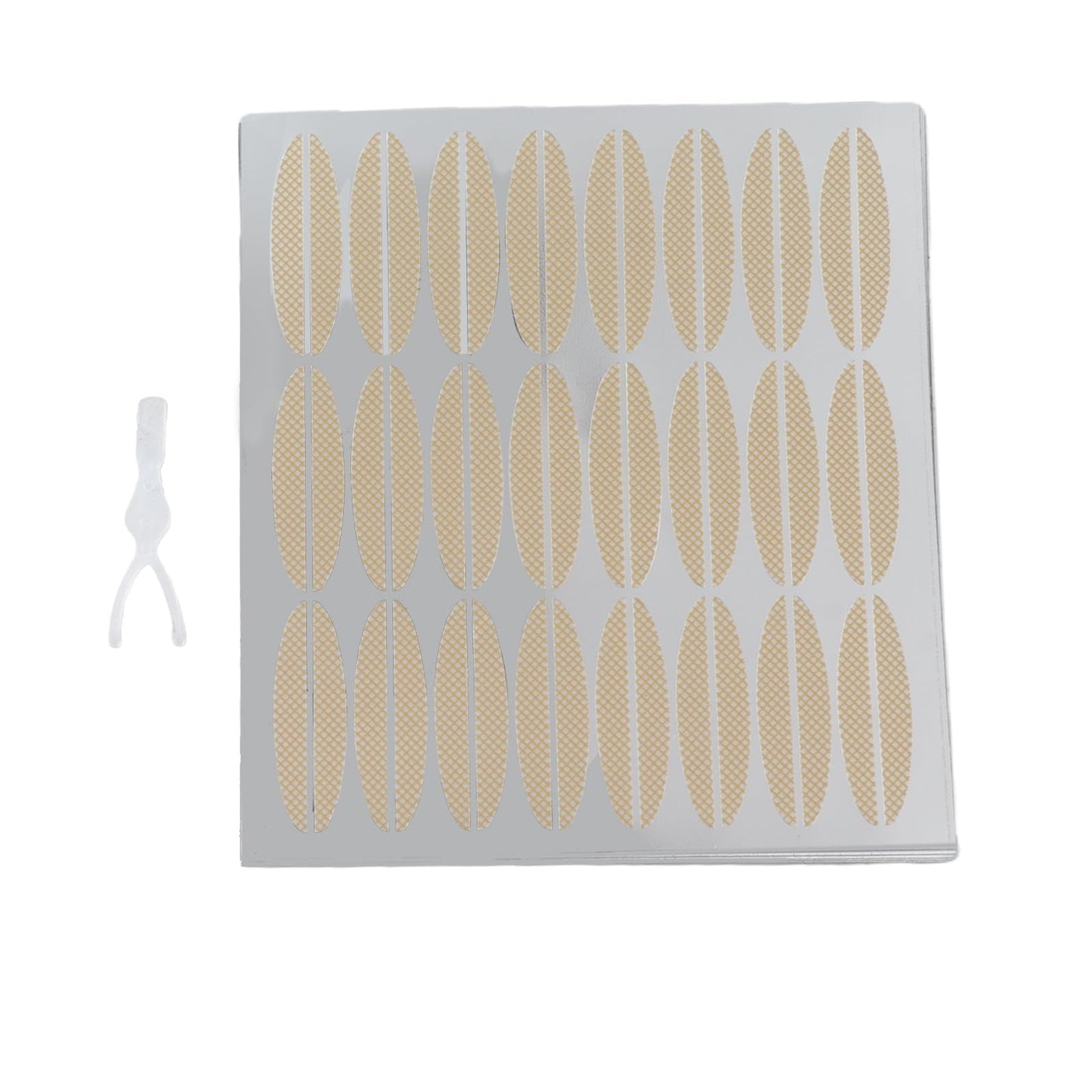 ZJchao Eyelid Tape, 240 Pairs Double Tapes Stickers Strip Sticker with Fork Rod Eyelids Big Eye Makeup Tool for Saggy Hooded Droopy Uneven Mono-Eyelids