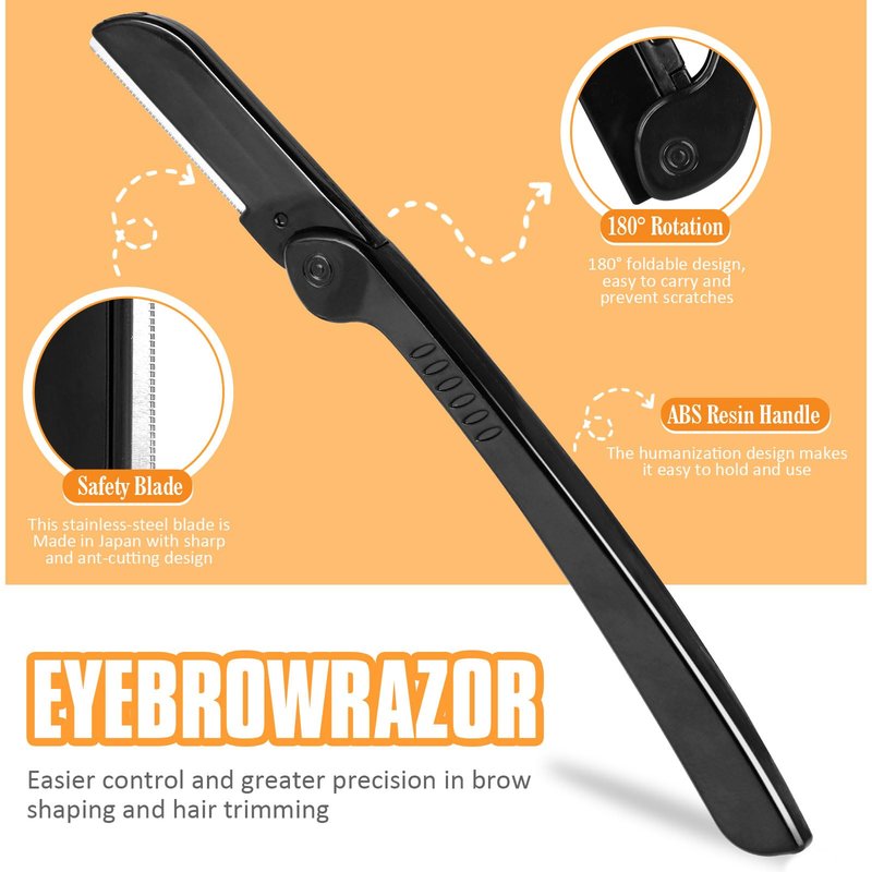 Yougai Tweezers Set for Men/Women, 9PCS Professional Stainless Steel Tweezer Kit with Leather Travel Case