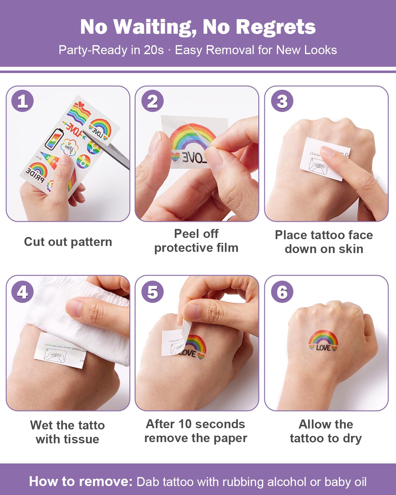 Pride Rainbow Face Paint Kit 2 Pack Pride Face Paint Sticks, 12 Pride Temporary Tattoos, 100+PCS Pride Stickers for Gay Pride Parade, Pride Day and Party Cosplay, LGBTQ Celebrations