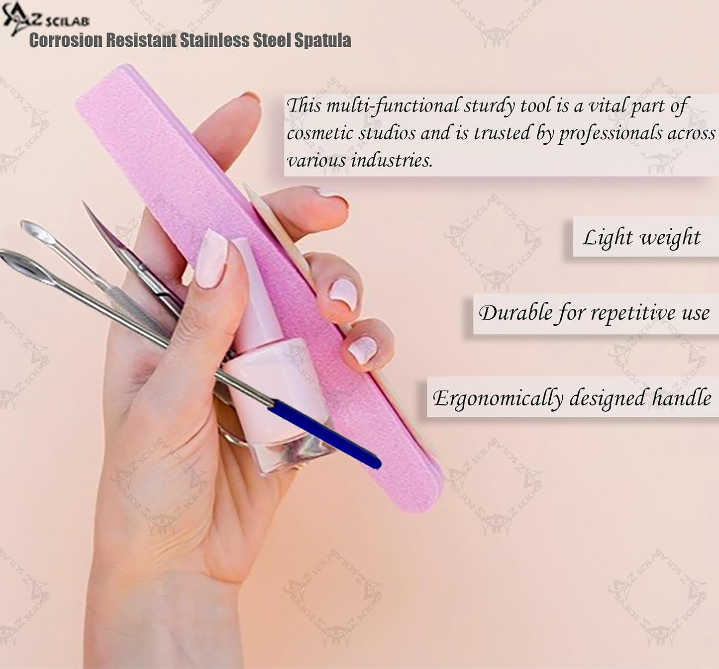 Makeup Spatula Tool - Professional Stainless Steel Mixer for Cosmetics | Depotting, Scraping & Mixing