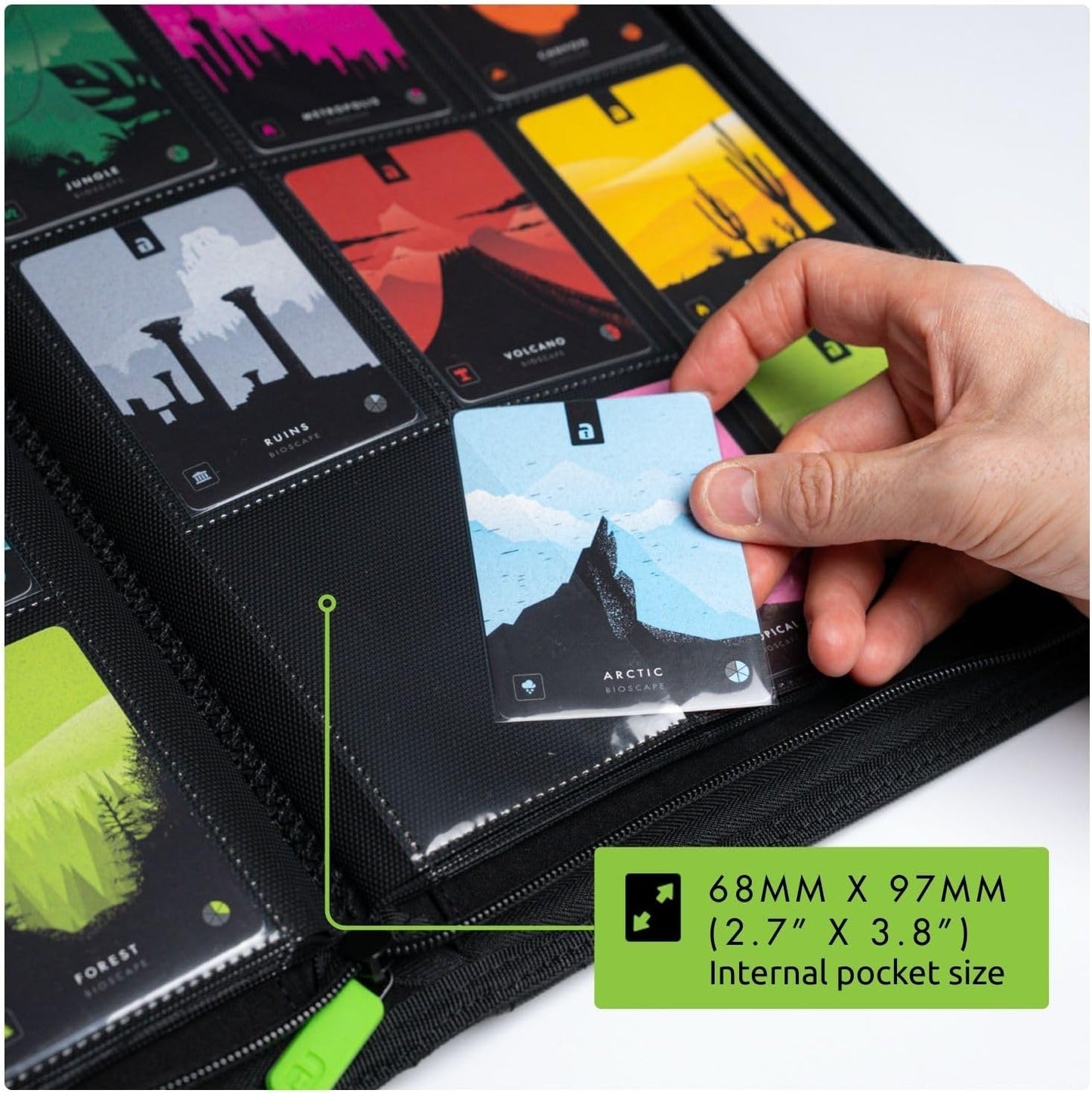 Vault X 9 Pocket Zip Binder - Durable Exo-Tec Material, Holds 360 Cards | Black, 20 Side-Loading Pages