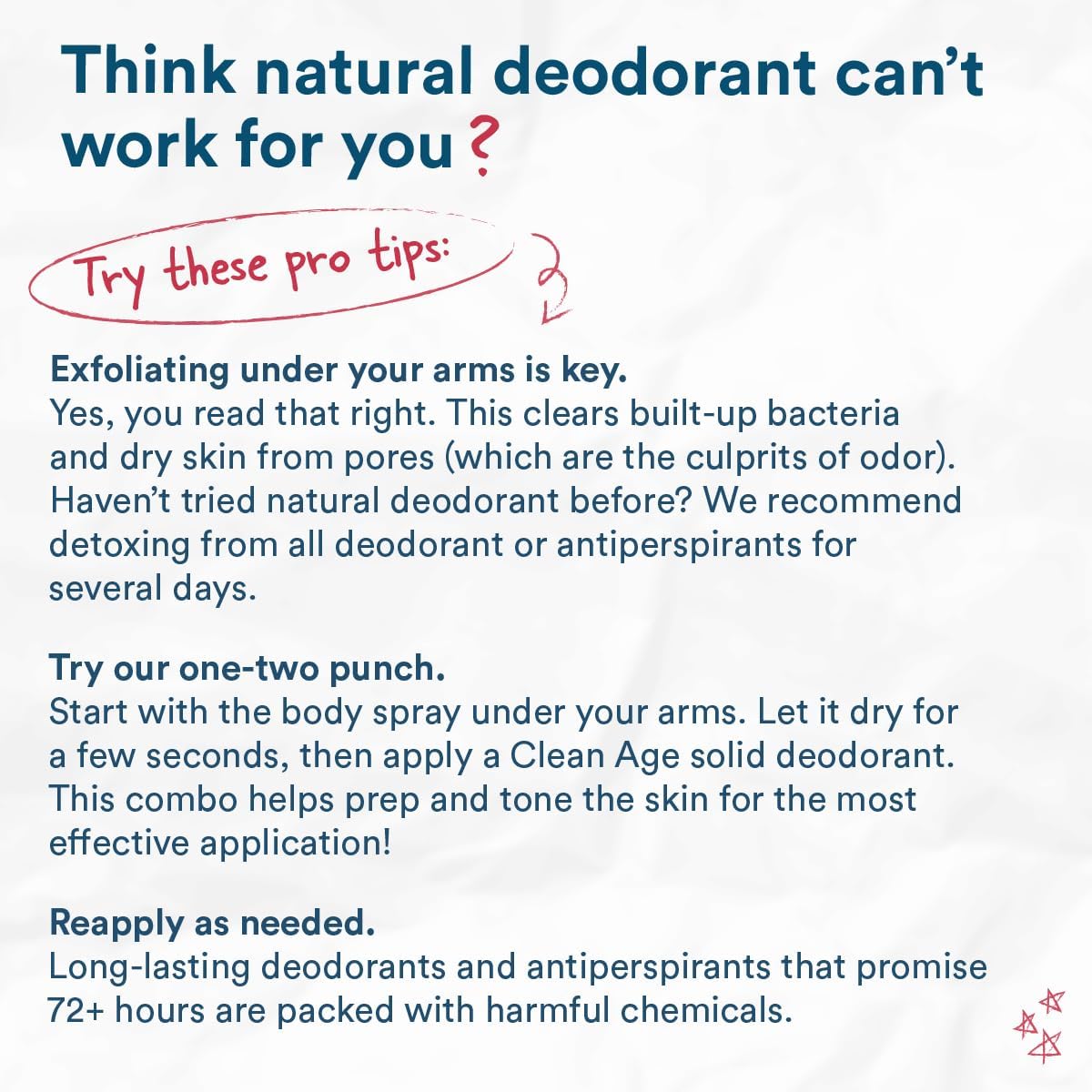 Clean Age Aluminum Free Deodorant, Citrus Scent, 2.25oz 2 Pack, Teen Deodorant for Boys and Girls, Paraben Free, No Aluminum for Sensitive Skin, With AHA Fighting Body Acne, Teen Specific Formula