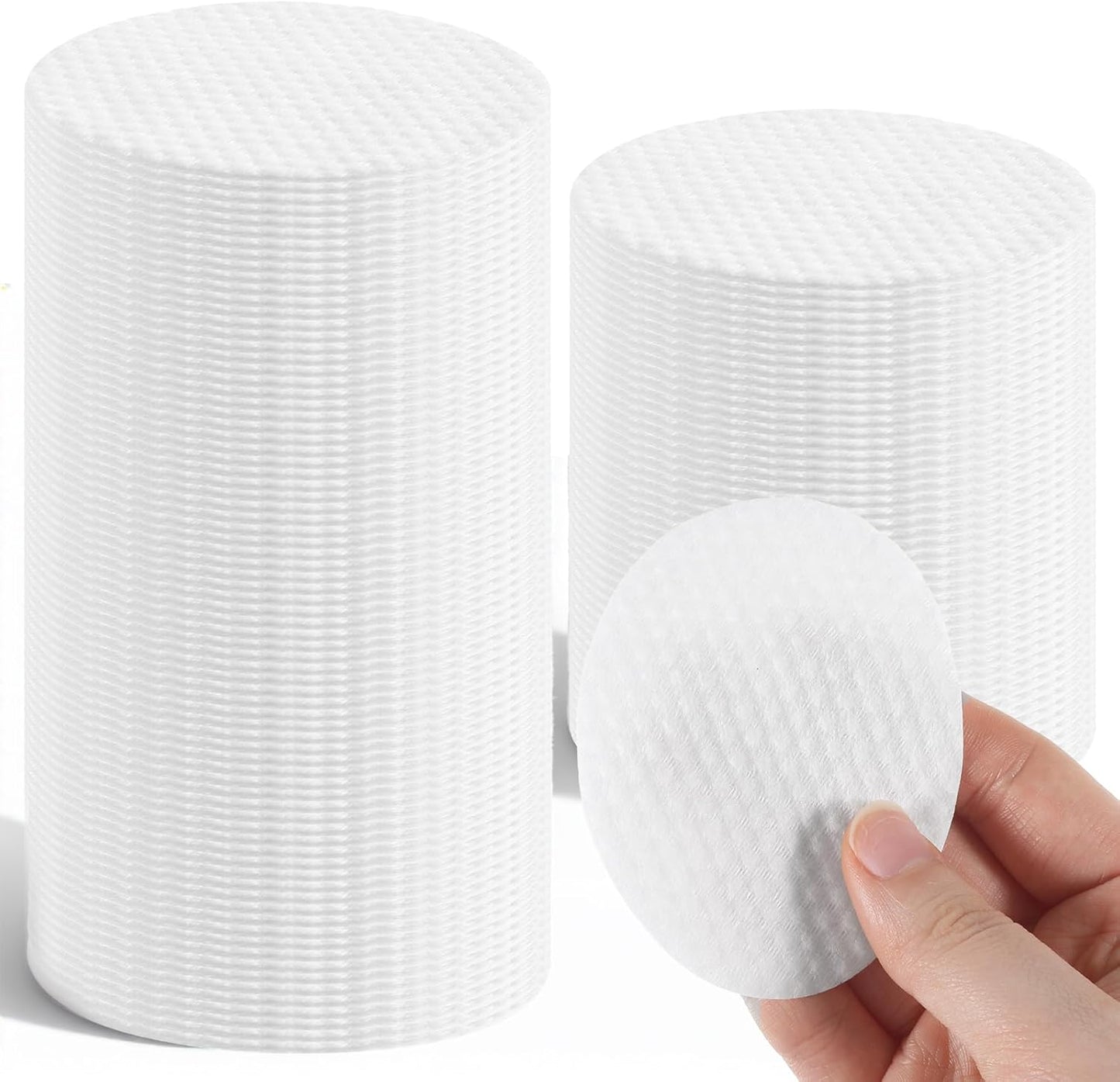 Large Oval Cotton Pads - 150 Pcs Lint-Free Dual-Sided Facial Pads for Makeup Removal | Soft Cleansing & Skincare Use
