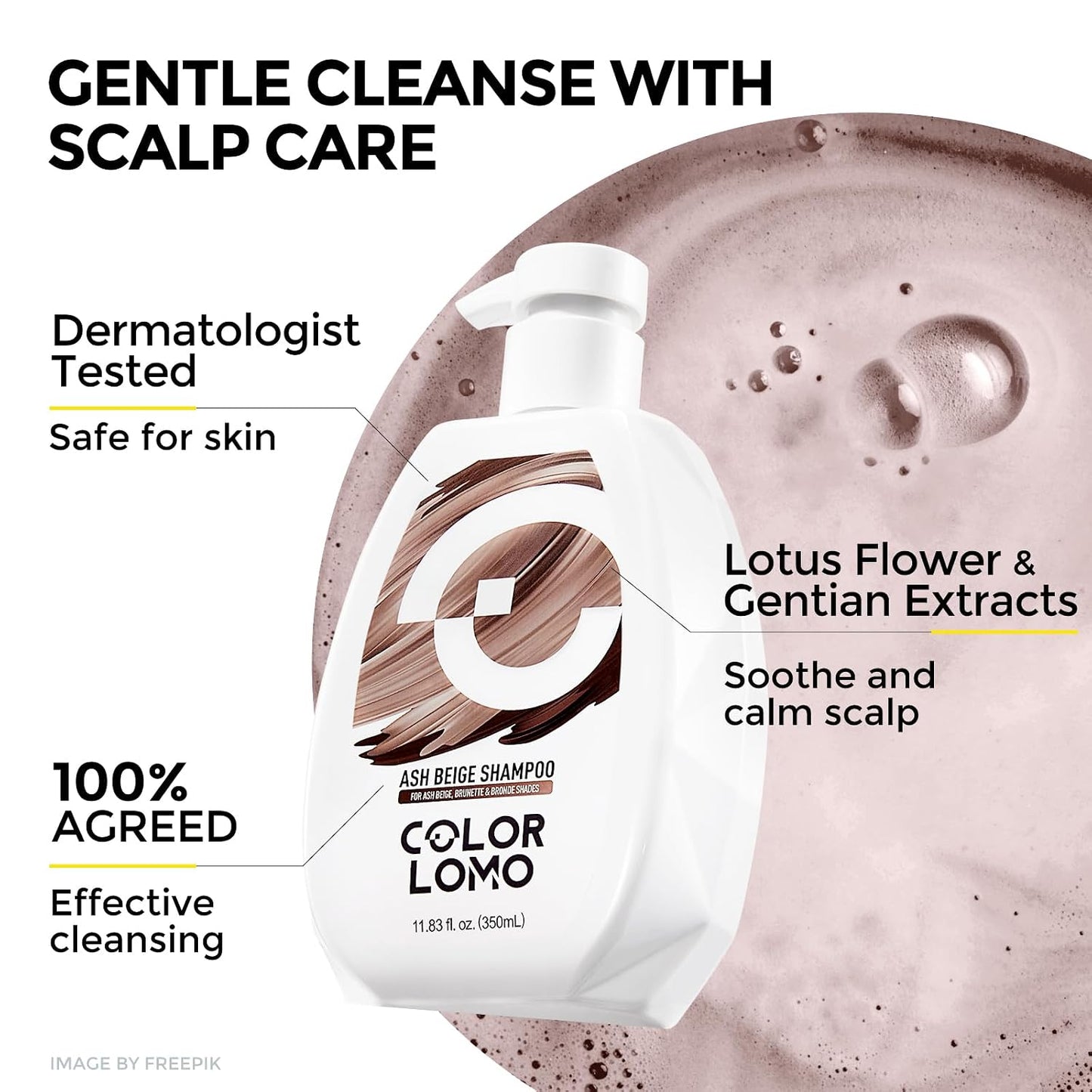 Ultra Color Safe Shampoo - Prevent Fading & Enhance Shine | Vegan Formula for Brown Color-Treated Hair