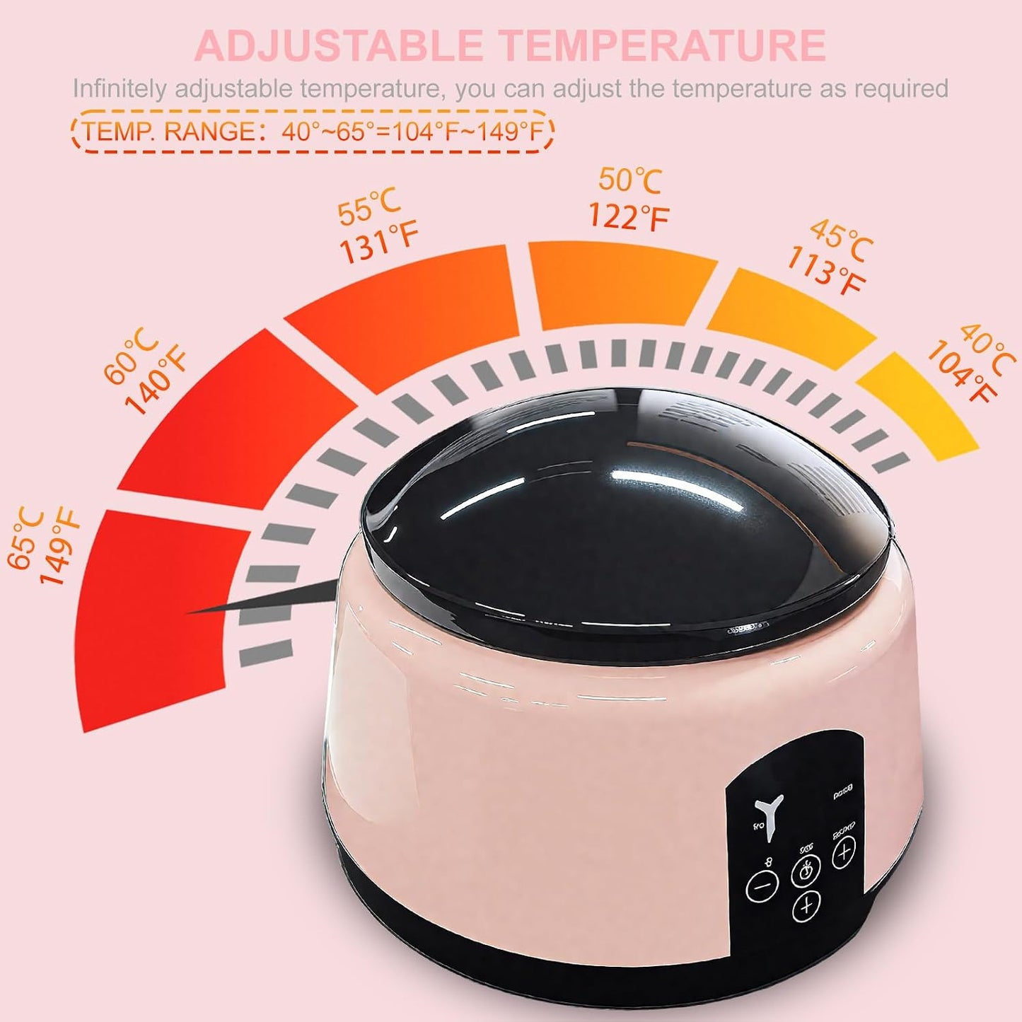 Electric Nail Soaking Bowl - Adjustable Temperature Nail Polish Remover | Fast Soak Time for Home & Salon Use