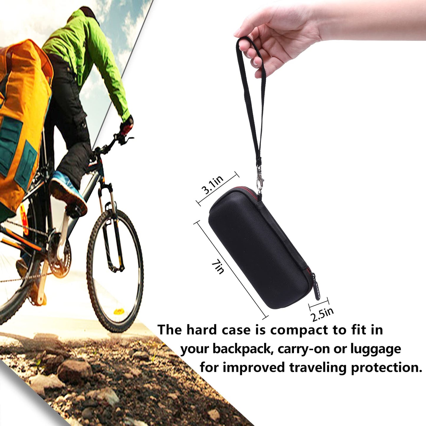 LTGEM EVA Hard Case for Meridian Ball Trimmer Men Body Hair Trimmer - Travel Protective Carrying Storage Bag (Case Only)