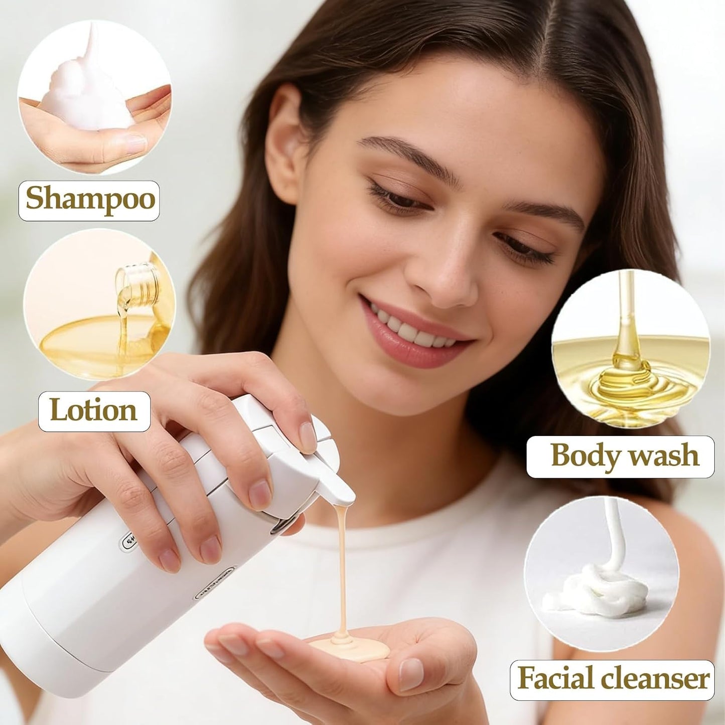 Travel Dispenser Bottle - 4-in-1 TSA Approved Leakproof Toiletry Set | 30ml Pump Bottles & Labels