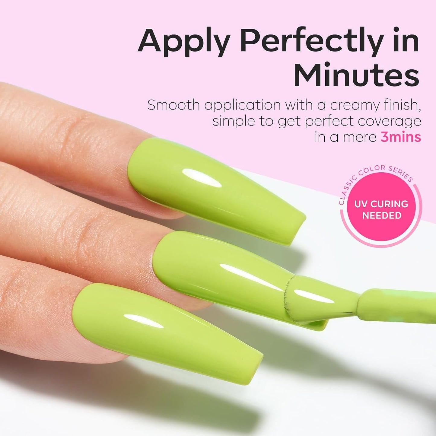 Gel Nail Polish Set - 6 Pastel & Neon Colors for DIY Manicure | Soak Off, LED Compatible