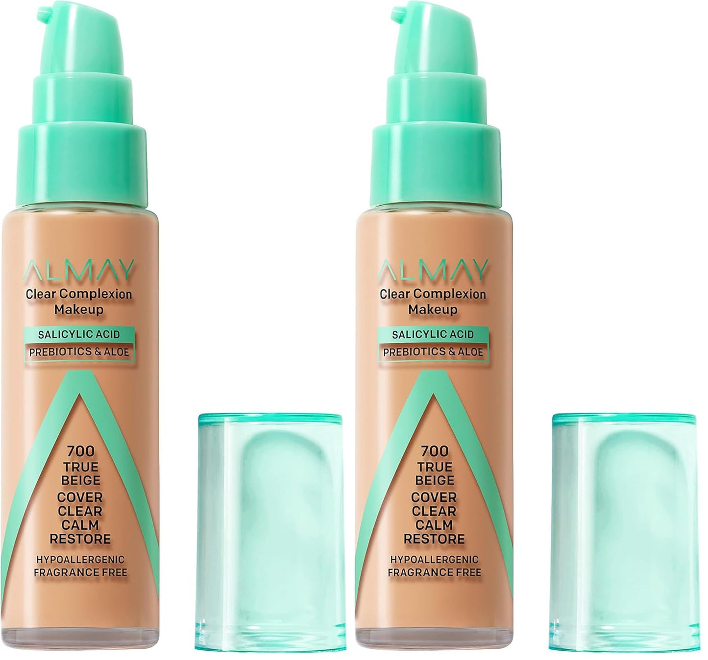 Almay Clear Complexion Foundation - Oil-Free Makeup for Acne-Prone Skin | Buildable Coverage, Soft-Matte Finish, 1 fl oz