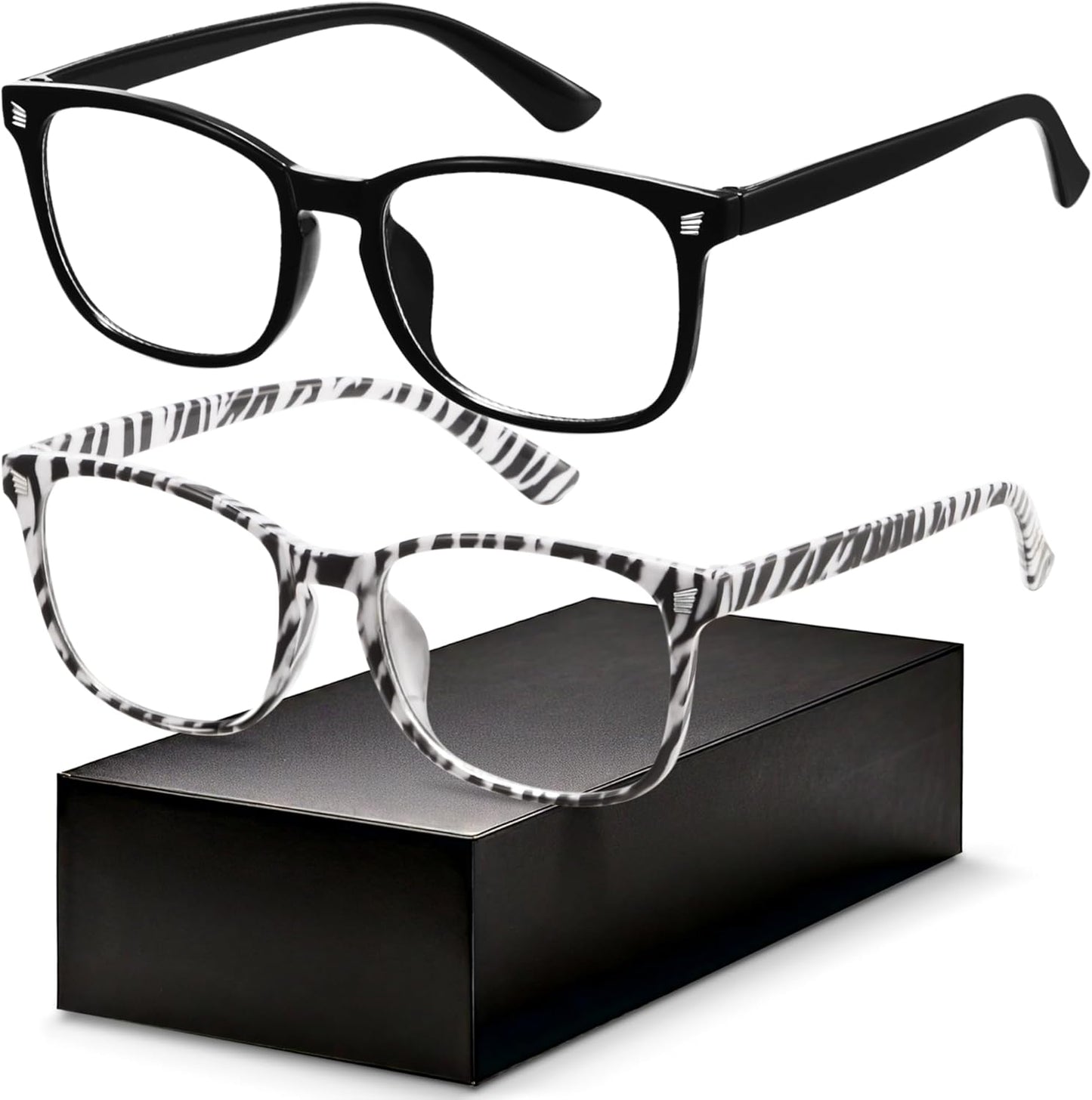 Gaoye Blue Light Blocking Glasses - Square Eyewear Frames for Men & Women | Anti-UV Computer Gaming Specs