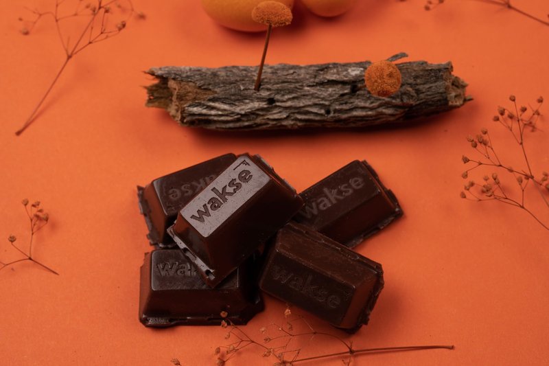 wakse Orange Chocolate Hard Wax Bar, For Face & Body Hair Removal, Stripless, Chocolate Orange Scented