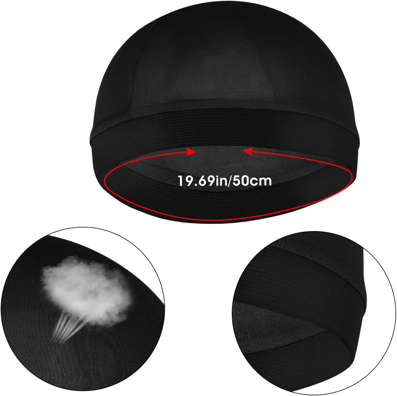 Sibba Unisex Satin Silky Wave Caps - 3 Pack for 360, 540, 720 Waves | Durable Elastic Band Beanie
