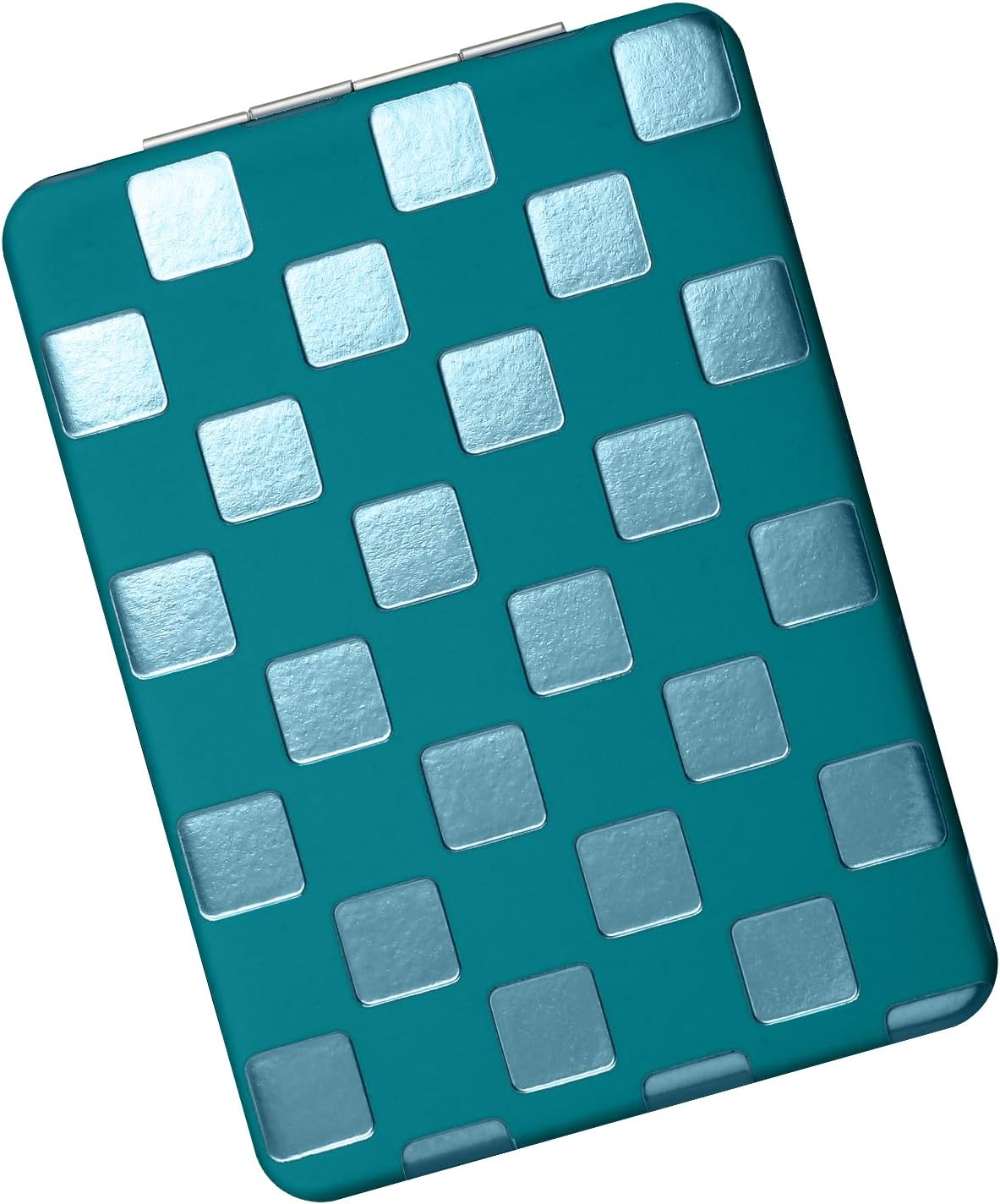 Travel Compact Mirror - Unique Neon Checkered Design | Pocket Size for Women