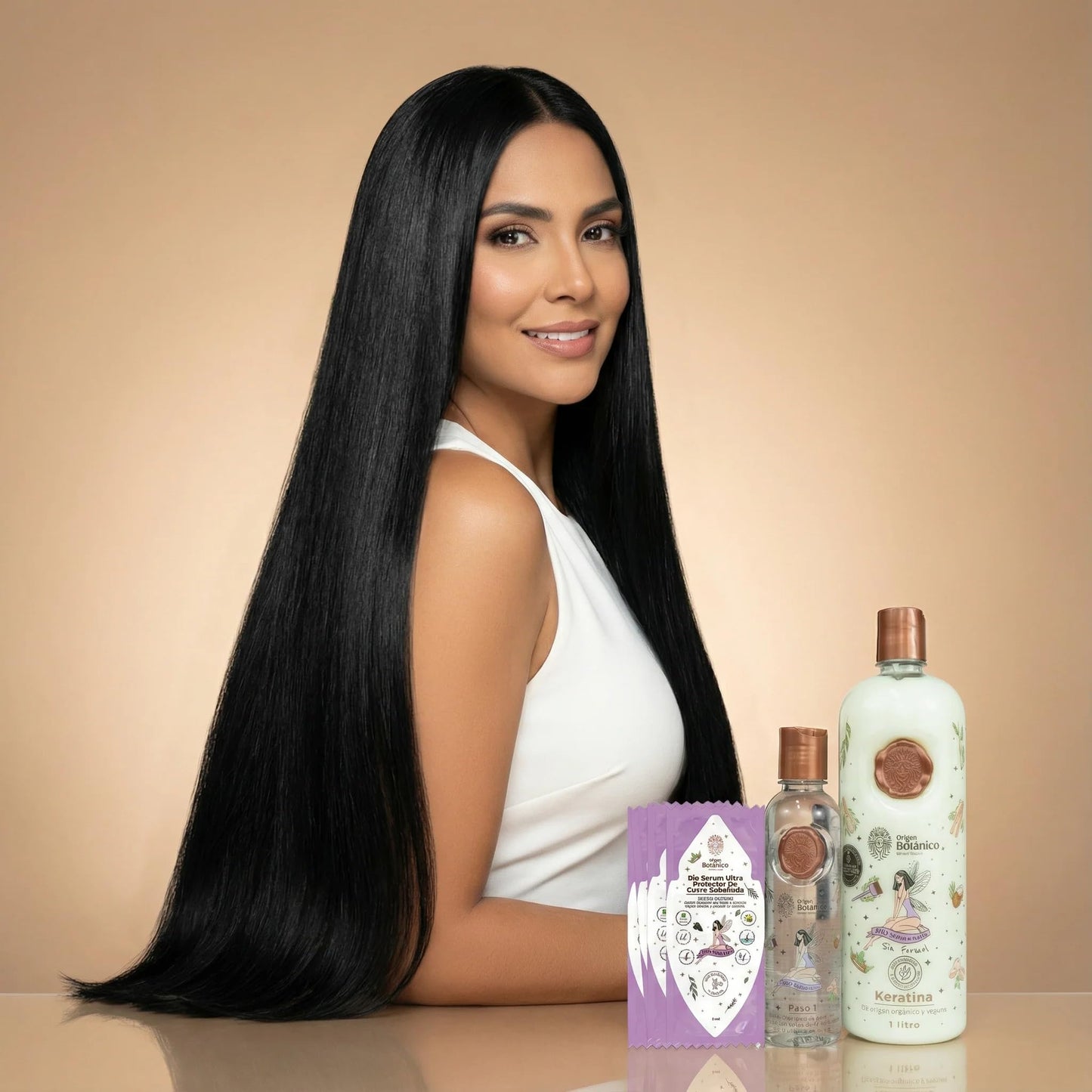 RItual Botanico Keratin Hair Treatment - Keratina Para Alisar El Pelo | Origen Botanico Hair Relaxer | Brillo Sedocidad y Nutrición Frizz Control | Keratina 1000ML/ 33,8 fl oz - 1 LITRO