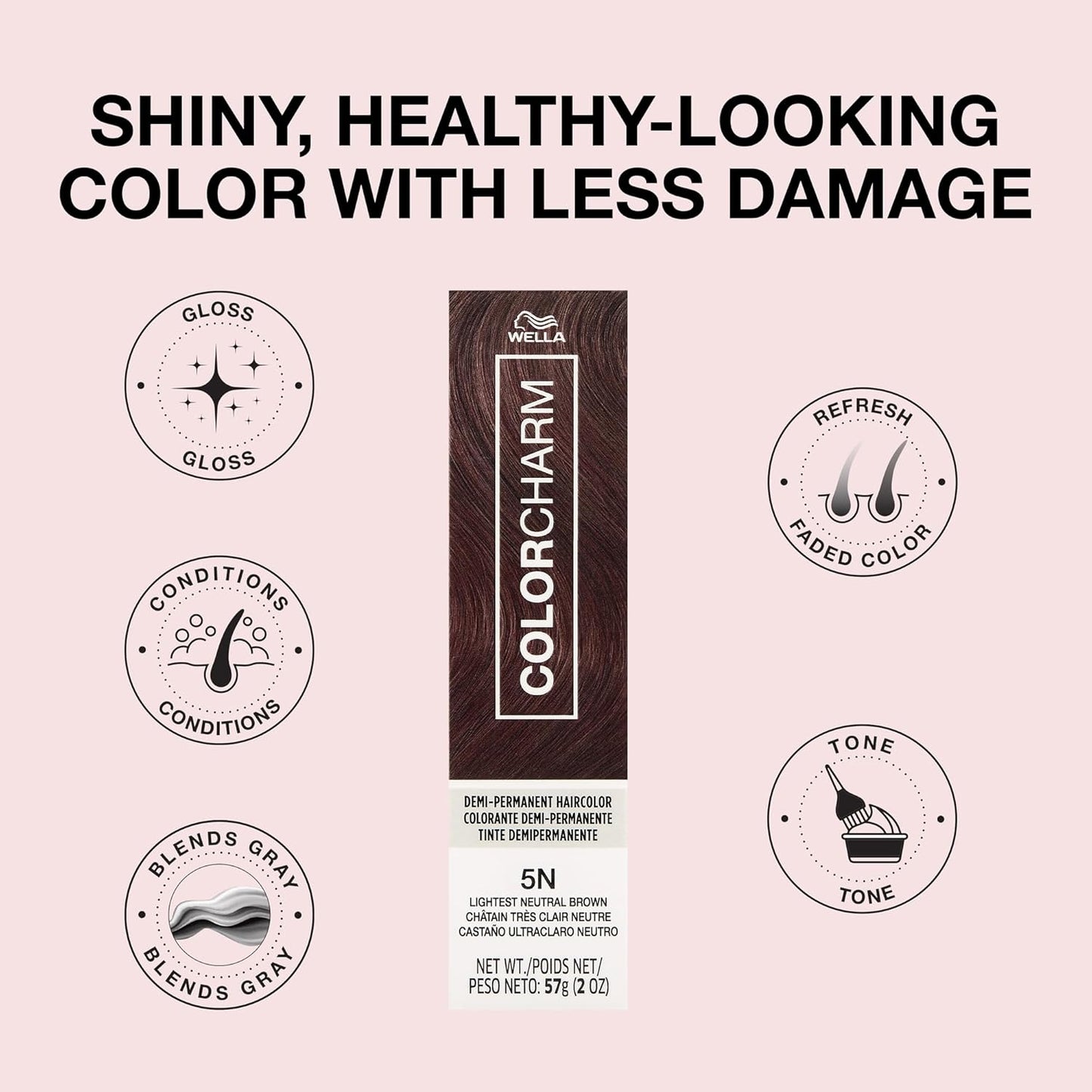 Demi Permanent Hair Color - Gloss & Tone - 2 Fl Oz | Vibrant Shades for Refreshing Color