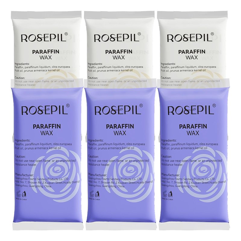 Rospeil Paraffin Wax for Hand and Feet 6Packs (3 Lavender + 3 Unscented) Paraffin Wax for moisturizing