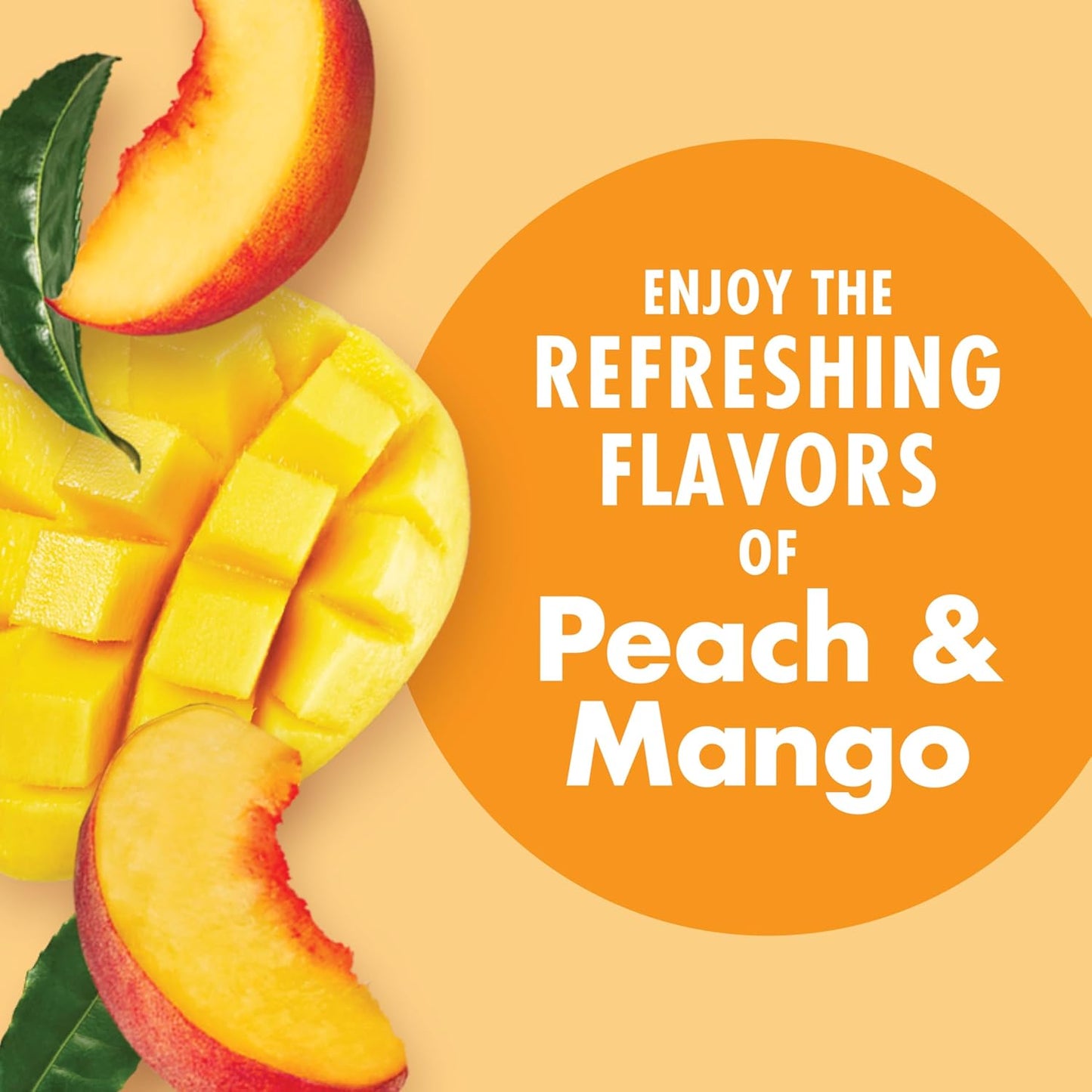 V8 Energy Peach Mango Energy Drink - 8 Fl Oz Can | 24 Pack of Refreshing Energy Boost