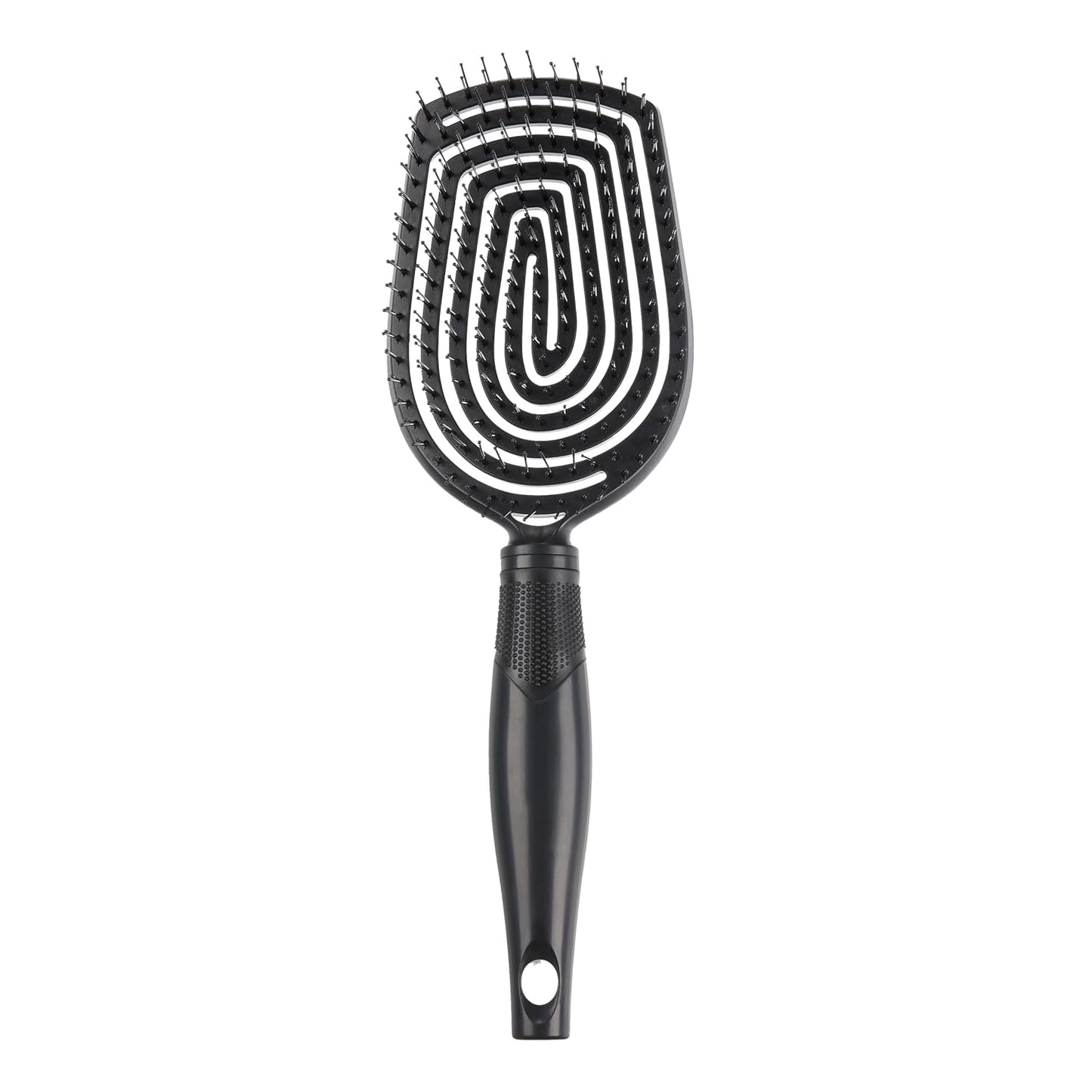 Conair Scalp Care Detangling Hairbrush | Curly Hair Brush & Scalp Massager for All Hair Types - Black Onyx
