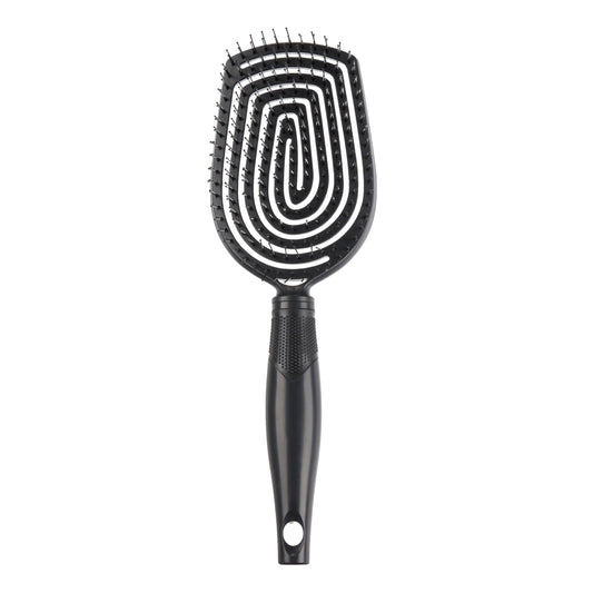 Conair Scalp Care Detangling hairbrush - Curly Hair Brush - Scalp Massager - hairbrushes for women & men - detangler for all lengths and types - can use wet or dry - Black Onyx