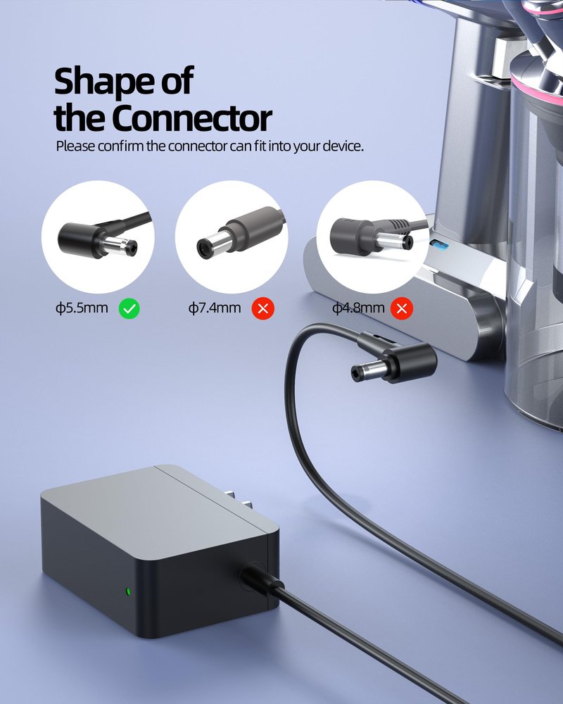 26.1V Charger Fit for Dyson V6 V7 V8 DC62 DC59 DC58 DC61 DC74 SV10 SV09 SV03 SV04 SV05 SV06 Cordless Vacuum Cleaner Power Supply Adapter Charging Cord