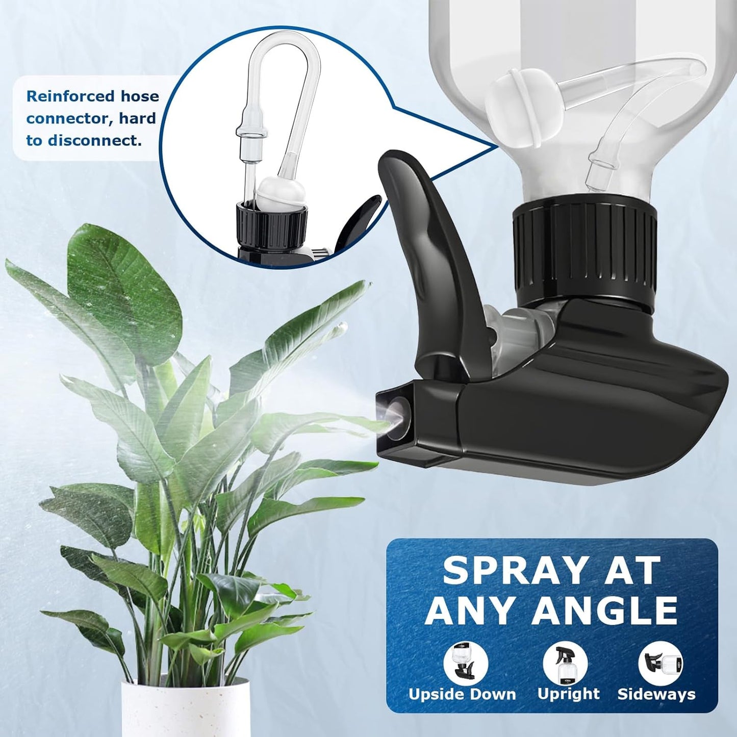 Veco Graduated Spray Bottles - 500mL (17oz) Leak-Resistant 360° Any-Angle Spraying | Perfect for Cleaning, Plants, Hair & Pets