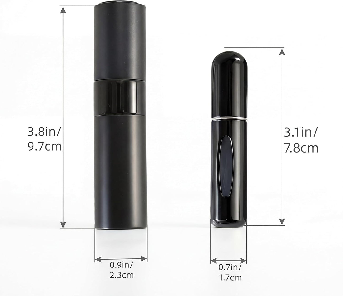 Refillable Perfume Travel Spray Bottle Set - 8ml & 5ml Mini Atomizers | Portable Cologne Dispenser for Men & Women (9 Pcs)