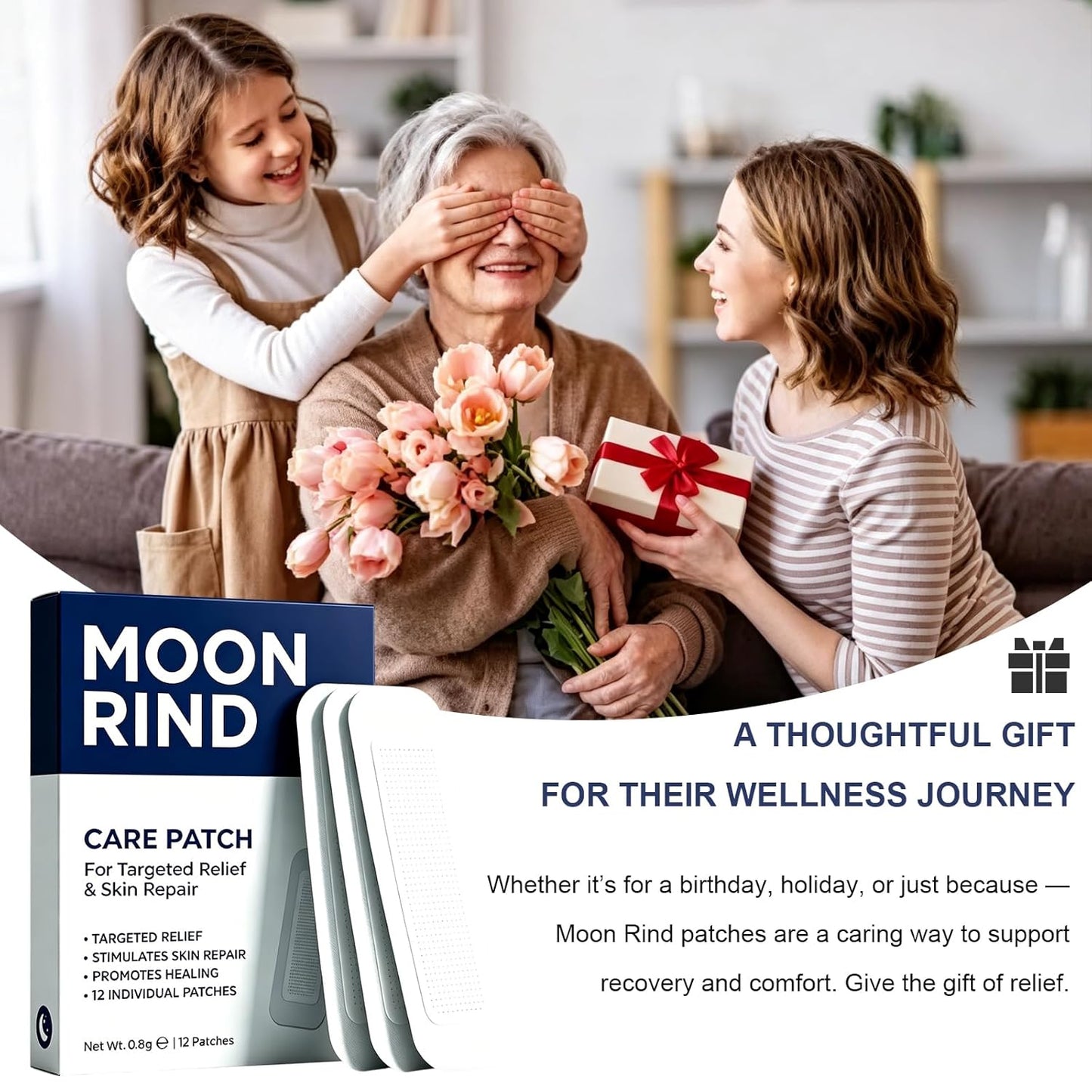 Moon Rind Care Patch - Natural Moisturizing Treatment for Skin | 1 Box