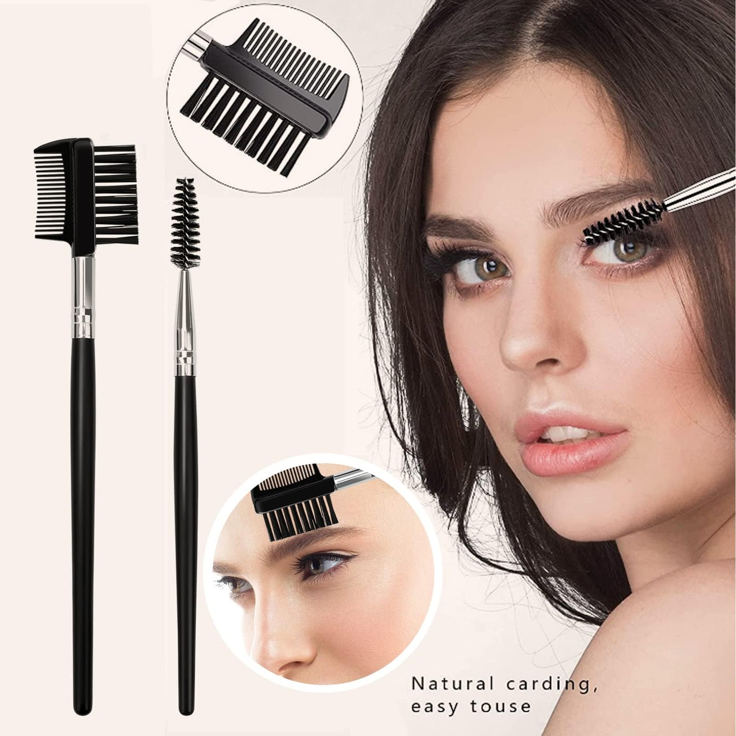 Sunuly Eyebrow Razor, 7 in 1 Brow Kit, Eyebrow Trimmer Set Including Brow Razors, Brush, Scissors, Tweezers, with Plastic Box for Women Men Eyelash Facial Grooming