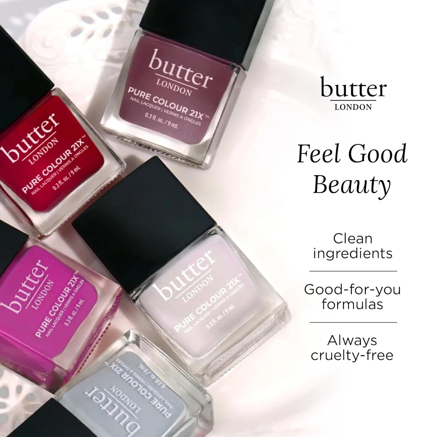 Butter LONDON Nail Lacquer - Fast-Drying, Long-Lasting Gel Finish | Vegan & Cruelty-Free, Afters Color
