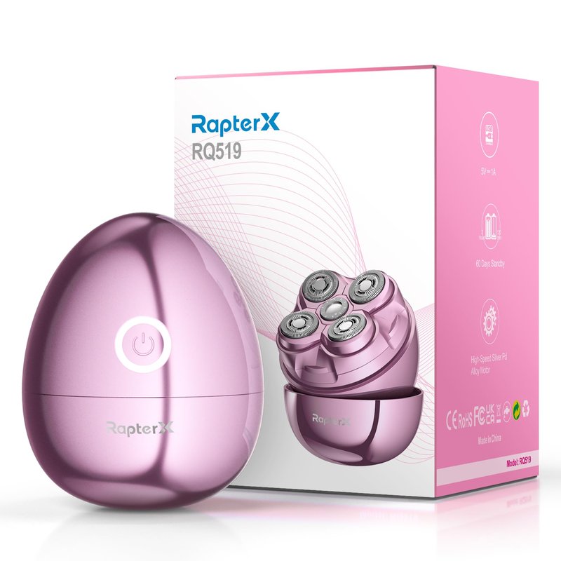 Electric Razors for Women - Magnetic 5D Floating Painless Shaver, Cordless Rechargeable Hair Remover, IPX6 Waterproof Wet Dry Shaving for Legs, Bikini, Face, Underarm, Arm (Gold, Matte)
