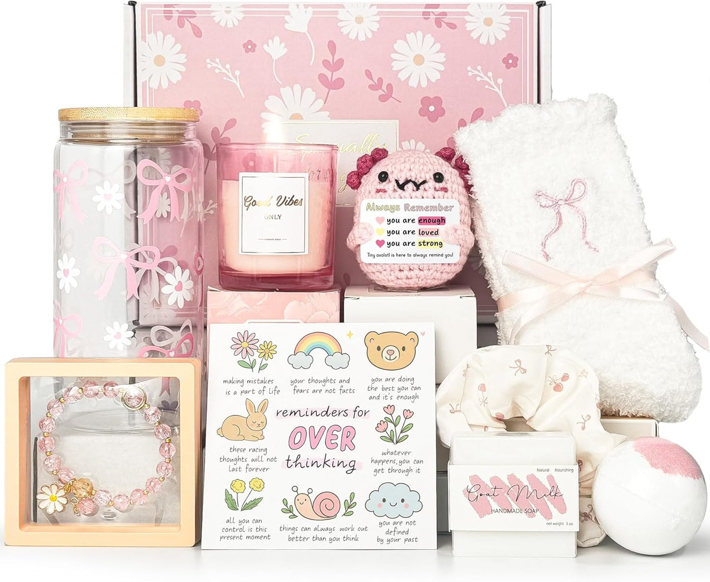 Trendy Gifts for Teen Girls - Unique Graduation & Birthday Basket | Perfect for Sweet 16, 18, 21 (Pink)