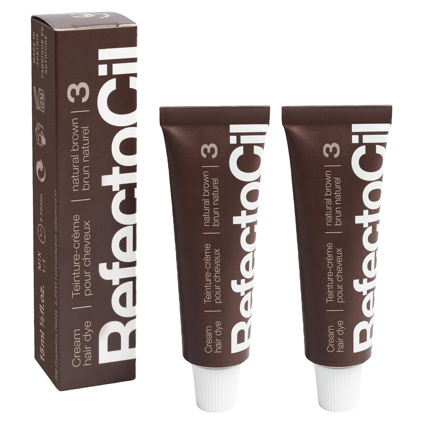 RefectoCil Cream Hair Dye 2-Pack | Long-Lasting Professional Hair Tint for Vibrant Color