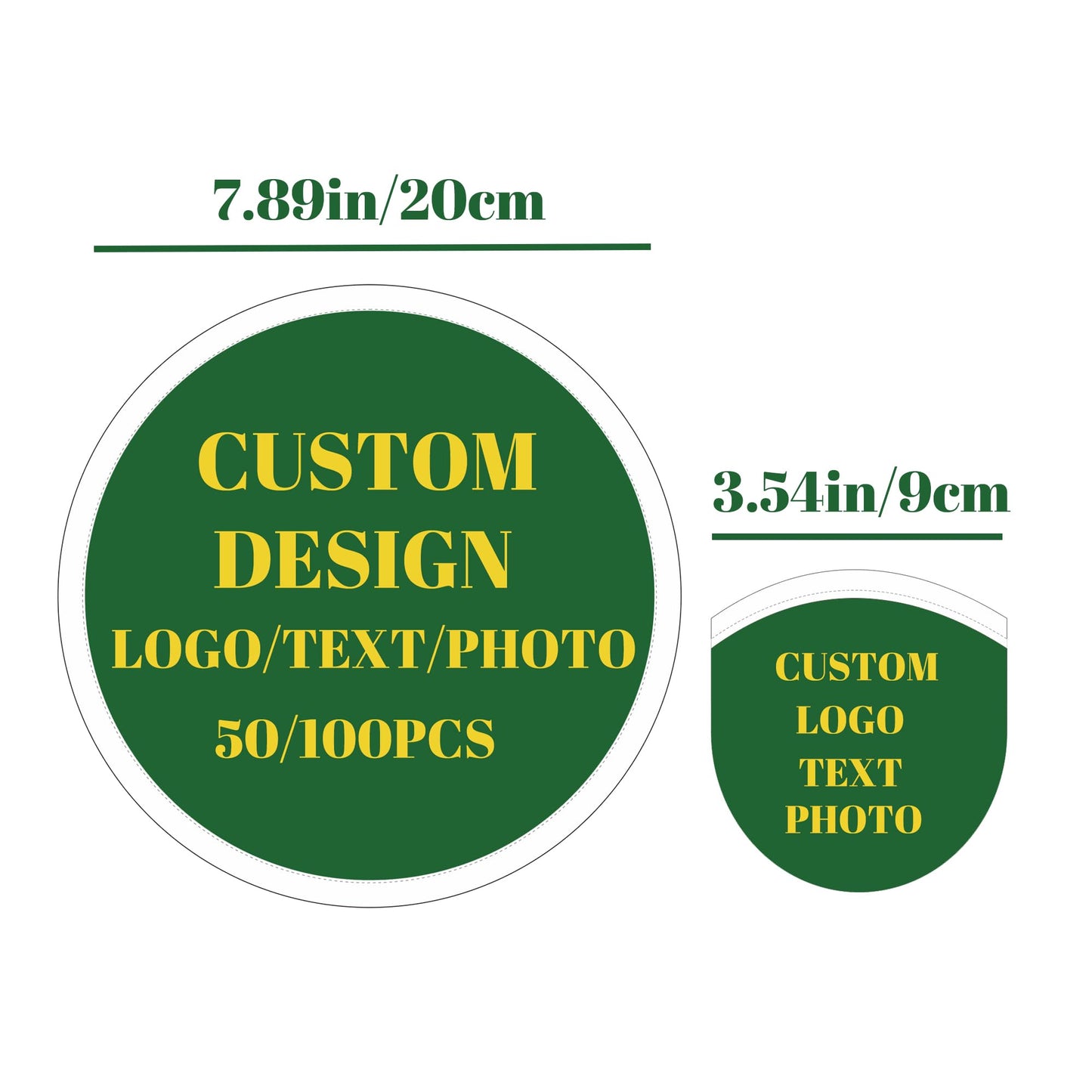 Varnmrop Custom Folding Hand Fans, Personalized Round Flying Disc Fans with Your Own Logo Text Photo, Fans for Exhibition, Weddings, Trade Shows, Outdoor Events (Fan with Bag, 100Pcs)