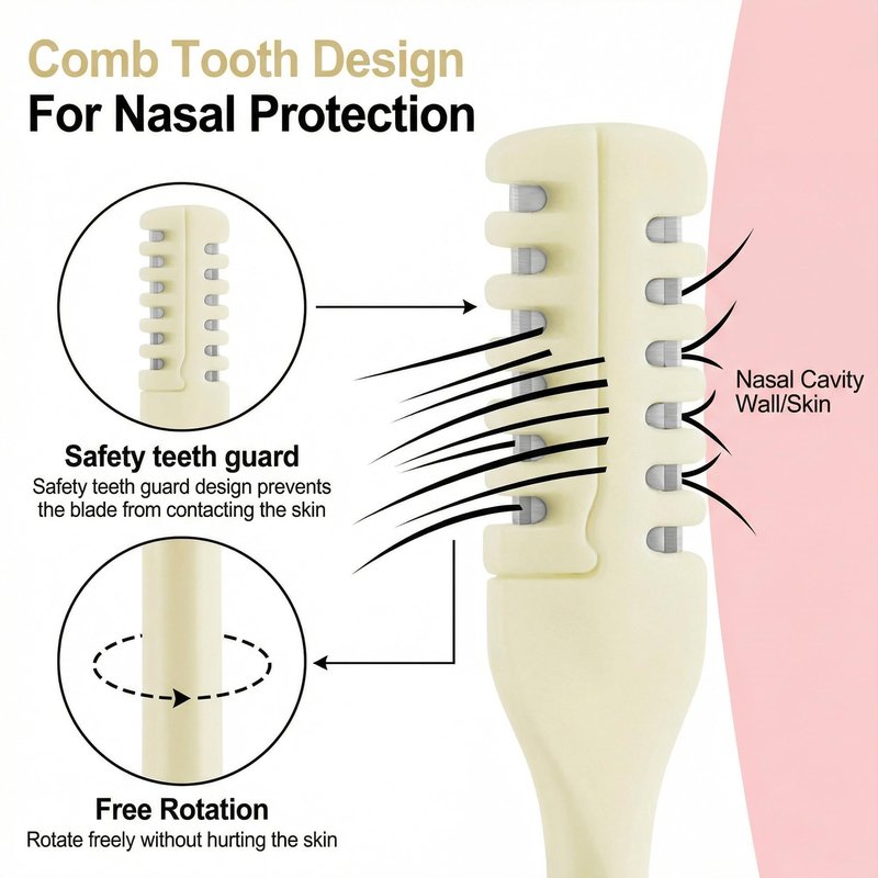 30PCS Manual Nose Hair Trimmer with Ear Picker for Women Men, Upgrade Double-Sided Nasal Hair Cutter 360° Rotating Nose Hair Razor Scissors Nostril Hair Remover Tools with Storage Box Grooming Kit