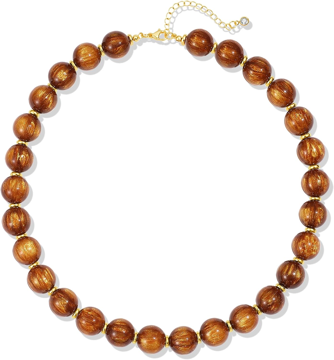 Colorful Beaded Necklace - Chunky Resin Choker for Women | Boho Y2K Statement Jewelry