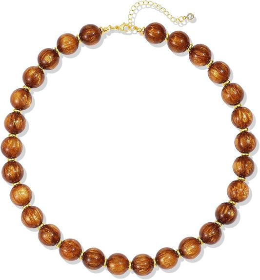 Colorful Beaded Necklace - Chunky Resin Choker for Women | Boho Y2K Statement Jewelry