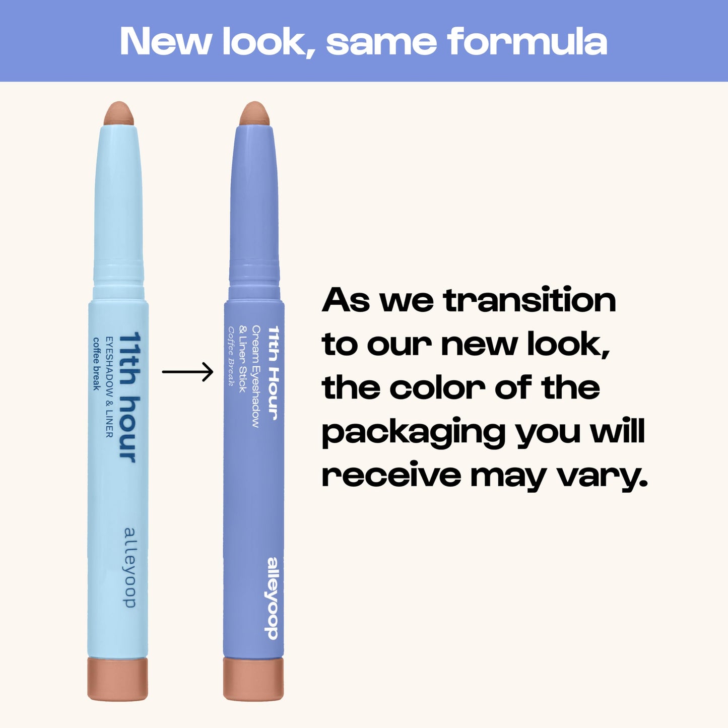 ALLEYOOP 11th Hour Waterproof Cream Eyeshadow Stick – Long-Lasting Eye Shadow Pencil & Eyeliner, Cream to Powder Stick & Highlighter – Smudge-Proof Eyeshadow Shimmer, Smoky Amethyst Shimmer