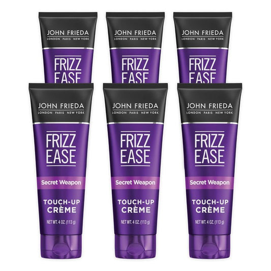 Frizz Ease Touch-Up Crème - John Frieda Hair Smoothing Formula | 4 Ounces (Pack of 6)