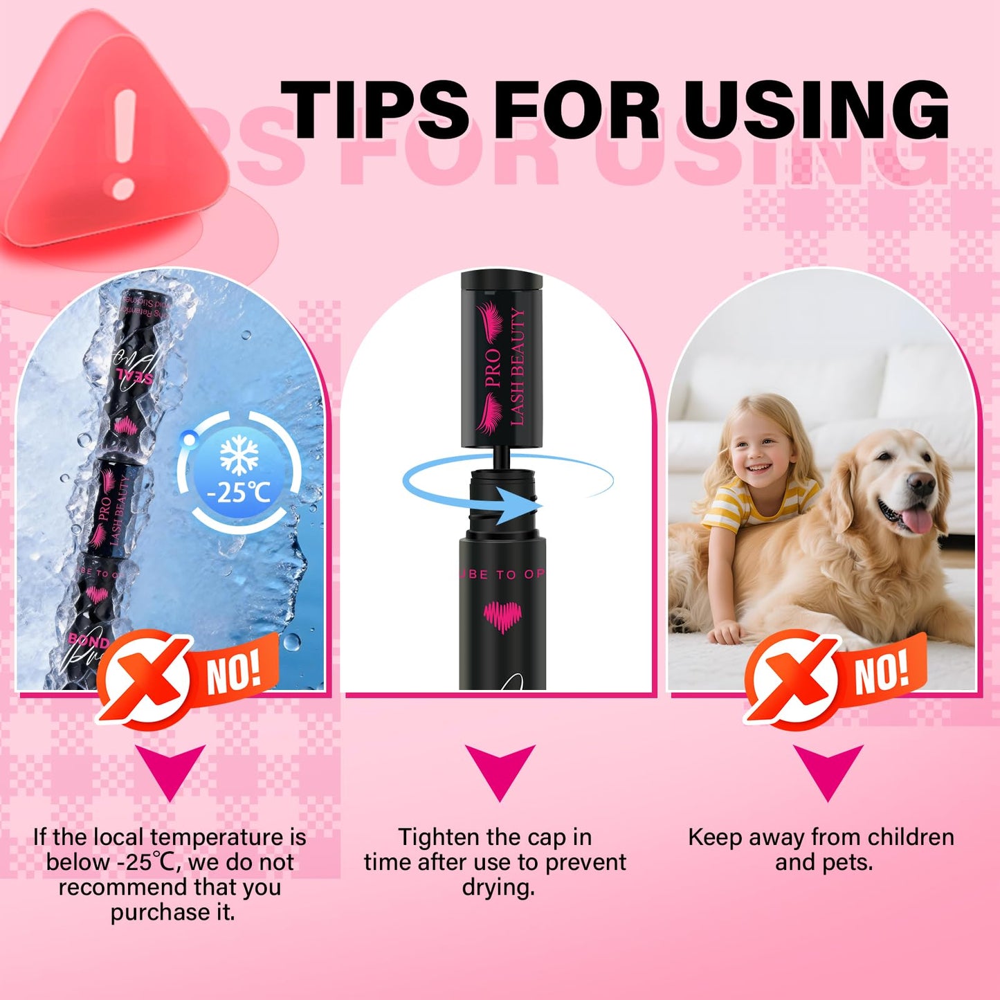 PROLASHBEAUTY Clear Lash Cluster Glue 7 Days Long Lasting Bond and Seal Lash Glue Waterproof Lash Bond & Seal for Clusters 1 Week Strong Hold 2-3S Fast Dry(10ml, Clear)