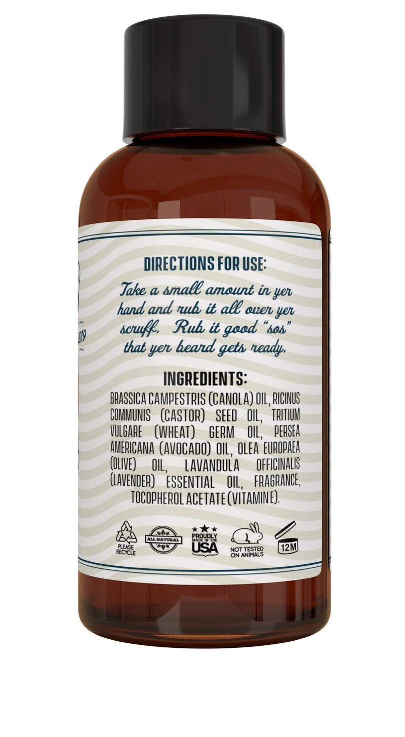 Popeye Shaving Co All-Natural Pre-Shave Oil for Men, Shaving Oil with Hydrating Protection Ideal for Sensitive Skin, Made in USA, Sandalwood Scent, 2 oz