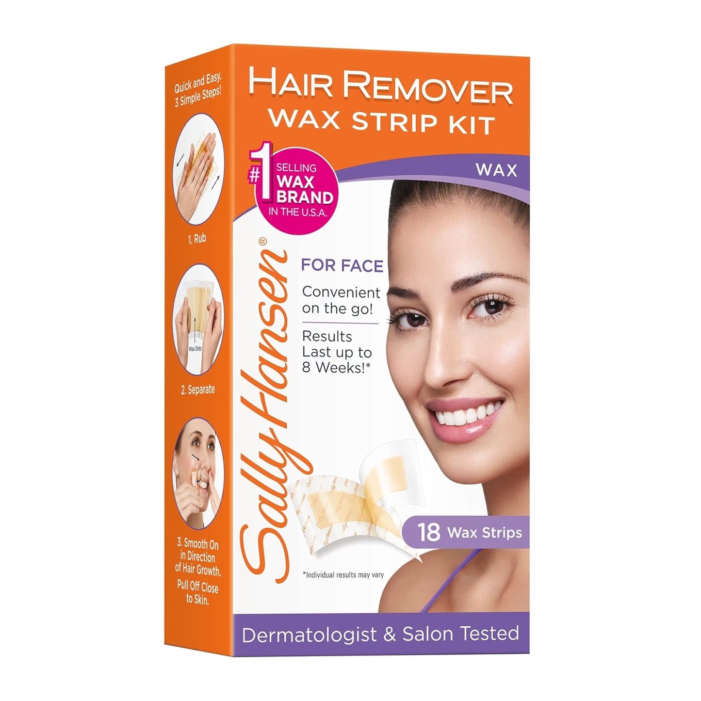 Sally Hansen Microwavable Wax Starter Kit - Hair Removal for Body, Legs & Bikini | Vegan & Dermatologist Tested