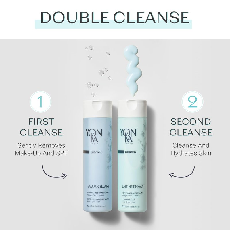 Yon-Ka Lait Nettoyant | Gentle Milk Cleanser & Makeup Remover with Plant-Based Ingredients | Moisturizes and Balances Skin pH | All Skin Types and Paraben Free | 6.76 fl oz