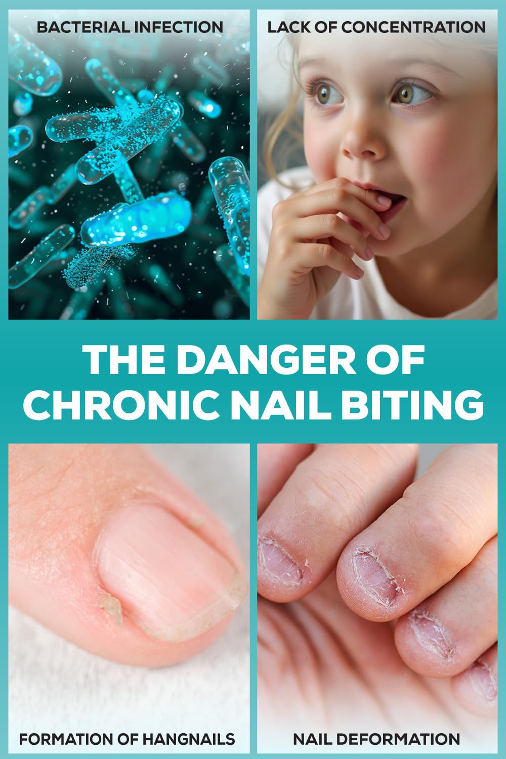 Nail Biting Prevention for Kids - Effective Thumb Sucking Deterrent | Safe Bitter Taste Nail Polish Pen for Ages 3+