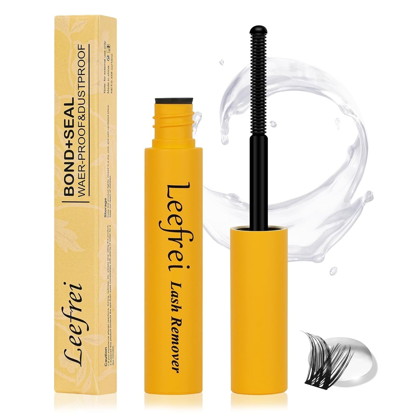 Eyelash Glue Remover for Cluster Lashes - Quick Dissolving & Gentle 5ML Formula | Deep Cleaning for Easy At-Home Use