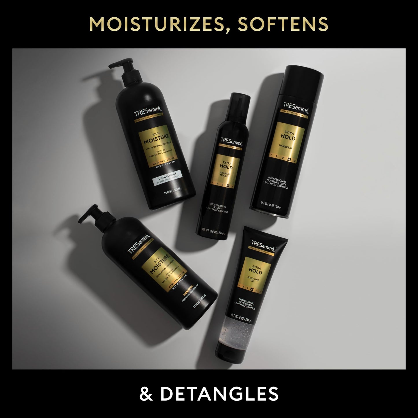 TRESemmé Rich Moisture Moisturizing Conditioner with Pump for Dry Hair Formulated With Pro Style Technology 39 Fl Oz