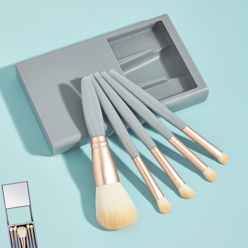 Easy-taken Travel Makeup Brush Set,Makeup Brushes Travel Set - Eyeshadow & Eye Shadow Brushes, Complete Function Cosmetic Brushes Kit