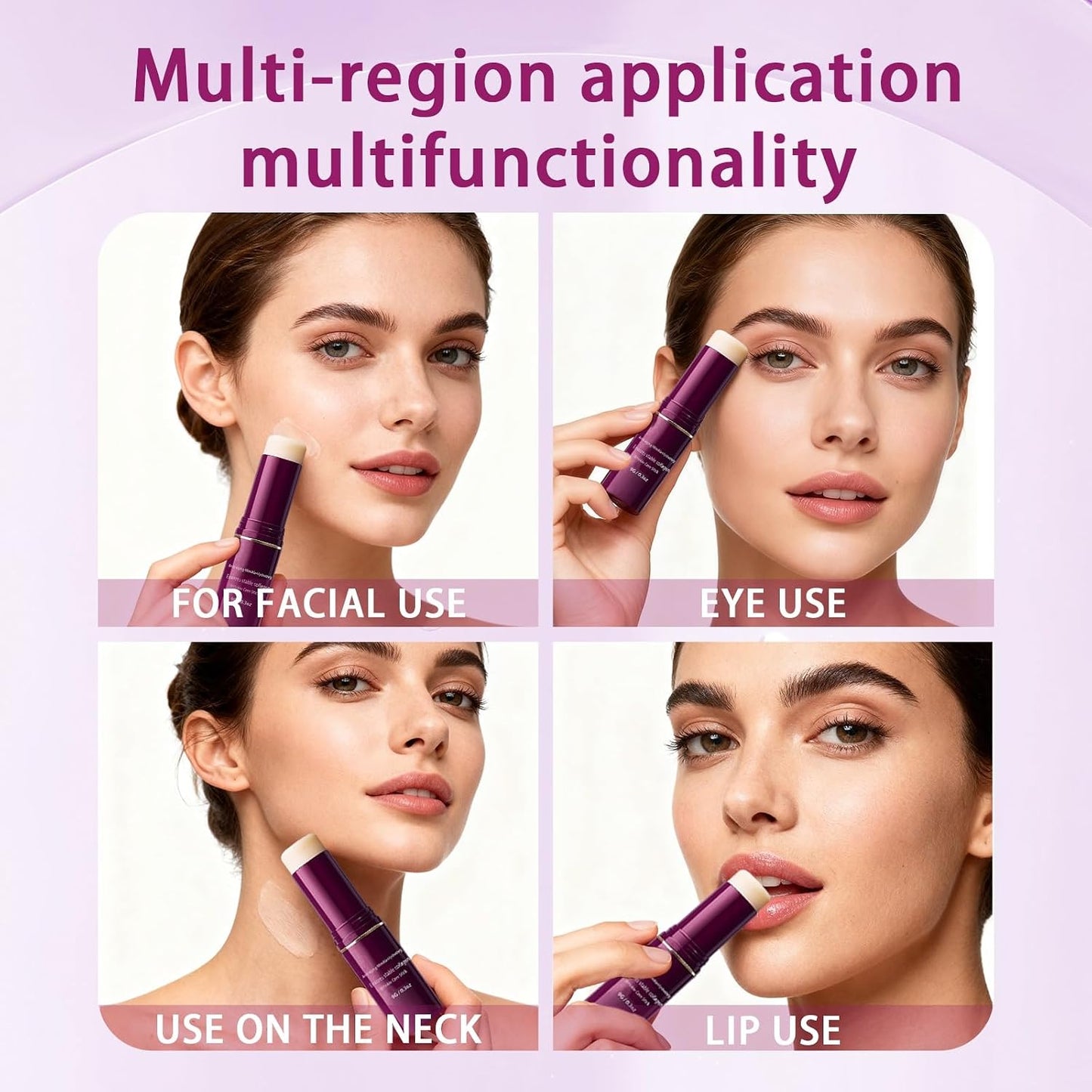 Calcium Volume Multi Balm - Korean Collagen Anti-Wrinkle Stick for Face, Eyes & Neck | 2-Pack